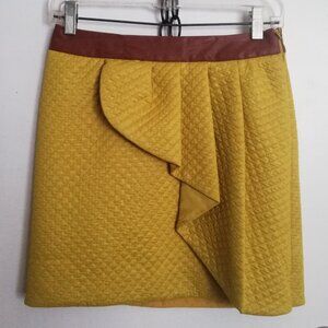 Anthropologie Yellow HD in Paris Mini Skirt - XS